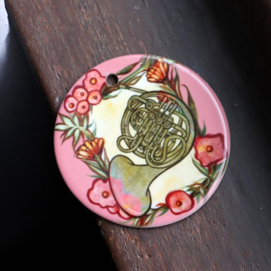 Frans Hoorn Band Camp Art Horns Band leraar Keramisch Ornament