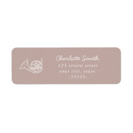 Frans Hoorn Elegant Script Muziek Leraar Modern Etiket