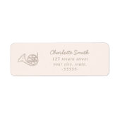 Frans Hoorn Elegant Script Muziek Leraar Modern Etiket (Voorkant)