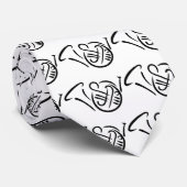 Frans hoorn-instrument stropdas (Opgerold)