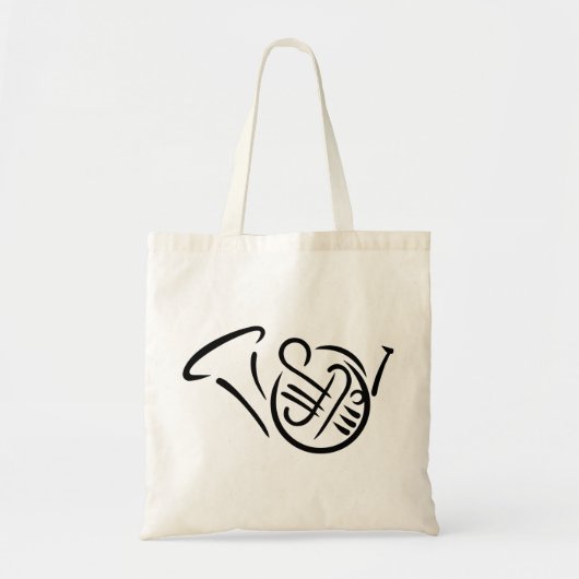 Frans hoorn-instrument tote bag (Voorkant)