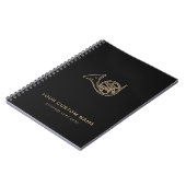 Frans hoorn messing muziek leraar zwart naam moder notitieboek (Linkerzijde)