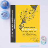 Frans Horn Brass Musicians Musical Music Festival Flyer (Enkel)