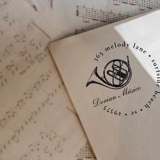  Frans Horn Chorus Return-adres Rubberstempel