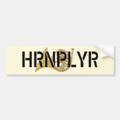Frans Horn Drawing HRNPLYR Licence Bord Bumpersticker (Voorkant)