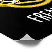 Frans Horn Funny Music Instrument Pun Dark BG Poster (Hoek)