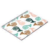 Frans Horn Instrument Musician Band Orchestra Notitieboek (Linkerzijde)