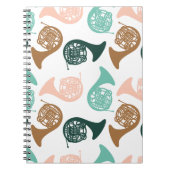 Frans Horn Instrument Musician Band Orchestra Notitieboek (Voorkant)