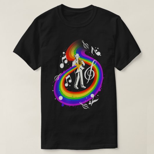 Frans Horn Musical Instrument T-shirt (Design voorkant)