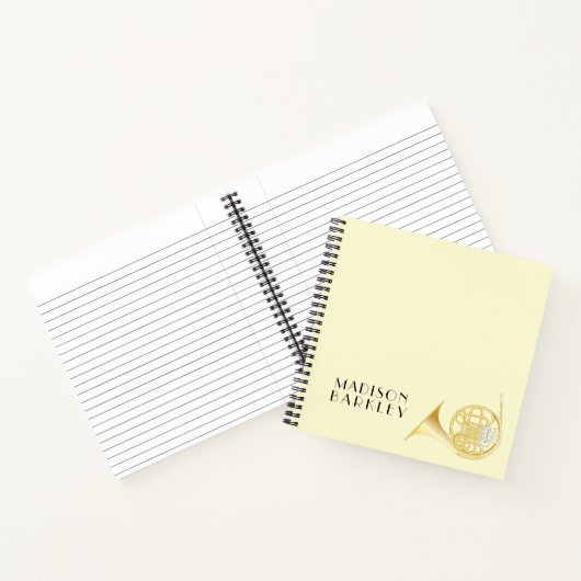 Frans Horn Musician Band Teacher Notitieboek (Binnen)