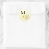 Frans Horn Musician Band Teacher Ronde Sticker (Tas)