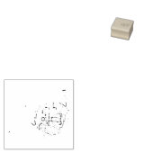 Frans Horn Musician Band Teacher Rubber Stamp Rubberstempel (Gestempeld)