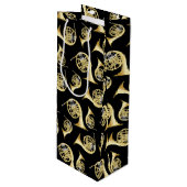 Frans Horn Musician Band Teacher Wine Gift Bag Wijn Cadeautas (Voorkant Gekanteld)