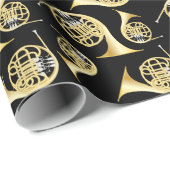 Frans Horn Musician Band Teacher Wrapping Paper Cadeaupapier (Rol Hoek)