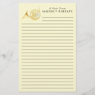 Frans Horn Musician Teacher Stationery Briefpapier