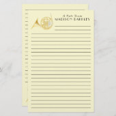 Frans Horn Musician Teacher Stationery Briefpapier (Voorkant / Achterkant)