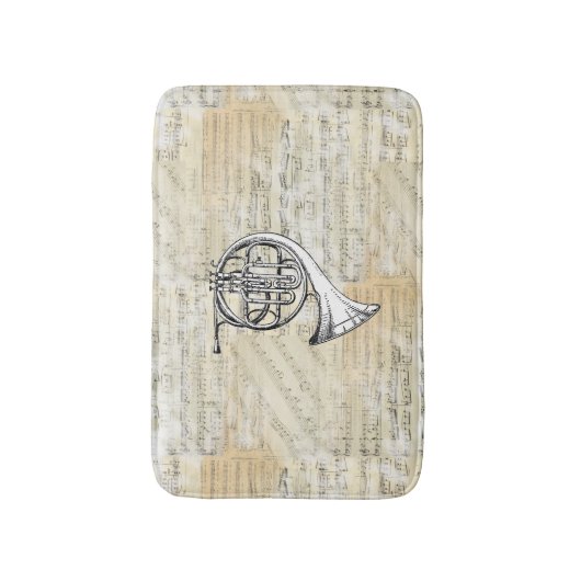 Frans Horn Sheet Music Bath Rug Badmat (Voorkant Verticaal)