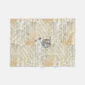 Frans Horn Sheet Music Fleece Blanket (Voorkant (Horizontaal))