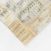Frans Horn Sheet Music Fleece Blanket (Hoek)