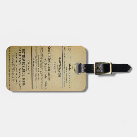 Frans Hotel Bagagelabel (Voorkant horizontaal)