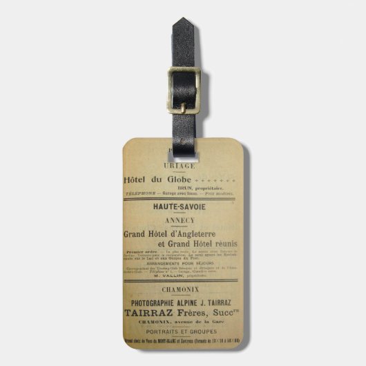  Frans Hotel Bagagelabel (Voorkant verticaal)