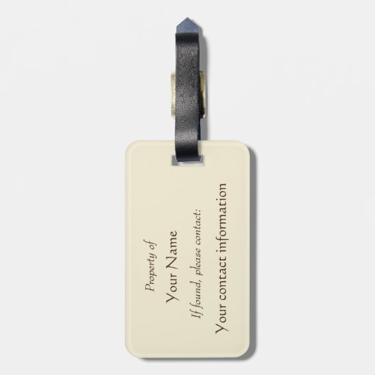  Frans Hotel Bagagelabel (Achterkant verticaal)