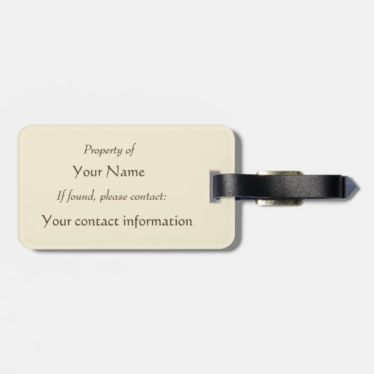  Frans Hotel Bagagelabel (Achterkant horizontaal)