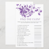 Frans hotel Floral Vind het gast bruidsspel (Voorkant / Achterkant)