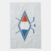 Frans Ice Hockey Flag Logo Tea Towels Theedoek (Verticaal)