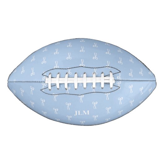 Frans Iets Blauw Klassieke Coquette Bow American Football (Voorkant)