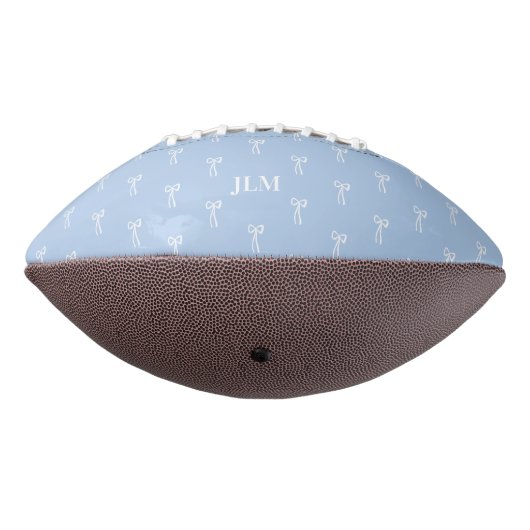 Frans Iets Blauw Klassieke Coquette Bow American Football (Gedraaid 270)