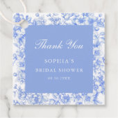 Frans Iets blauw Vrijgezellenfeest Dank u Bedankjes Labels (Voorkant)