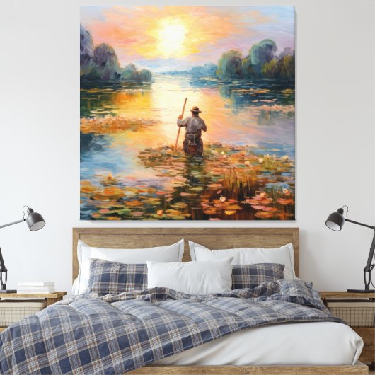 Frans impressionisme canvas afdruk (Insitu (Slaapkamer))