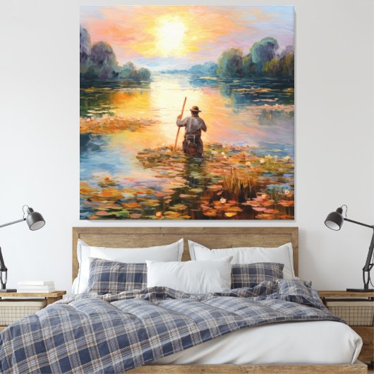 Frans impressionisme canvas afdruk (Insitu (Slaapkamer))