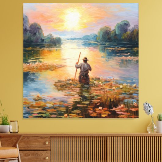 Frans impressionisme canvas afdruk (Insitu (Woonkamer))