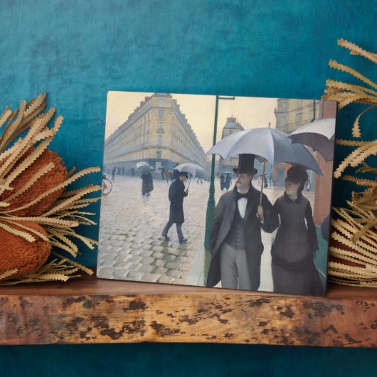 Frans Impressionisme Paris Street Rainy Day Fotoplaat (Zijkant)