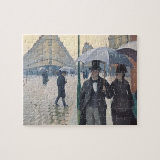 Frans impressionisme | Rainy Day Paris Street Legpuzzel (Horizontaal)