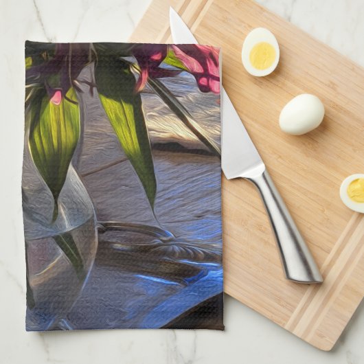 Frans impressionist theedoek (Quarter Fold)