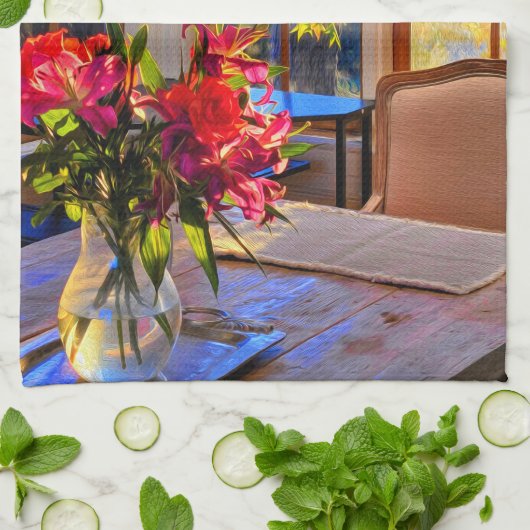 Frans impressionist theedoek (Gevouwen)