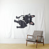 Frans in Tuxedo met een bril Wandkleed (In Situ (horizontaal))