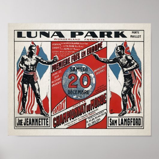 Frans Jeanette vs. Lanford Poster (Voorkant)