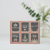 FRANS JOYEUX NOEL CHRISTMAS CARD SET FEESTDAGENKAART (Staand voorkant)