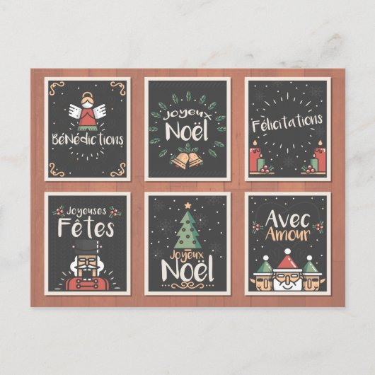 FRANS JOYEUX NOEL CHRISTMAS CARD SET FEESTDAGENKAART (Voorkant)