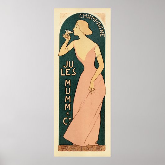Frans JULES MUMM CHAMPAGNE Maurice Realier Dumas Poster (Voorkant)