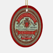  Frans kaasetiket  Keramisch Ornament (Rechts)