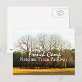 Frans kamp - Natchez Trace Parkway briefkaart (Voorkant / Achterkant)
