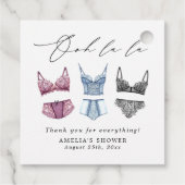 Frans kant lingerie bruidsdouche bedankjes labels (Achterkant)