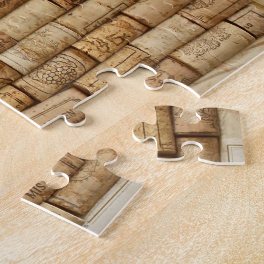 Frans karton voor wijn legpuzzel (Zijkant)