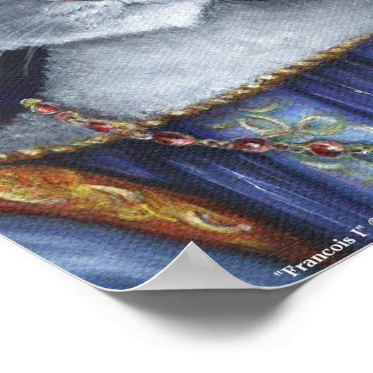 Frans Kat King Renaissance Old World Portret Art Poster (Hoek)