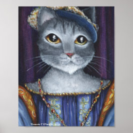 Frans Kat King Renaissance Old World Portret Art Poster